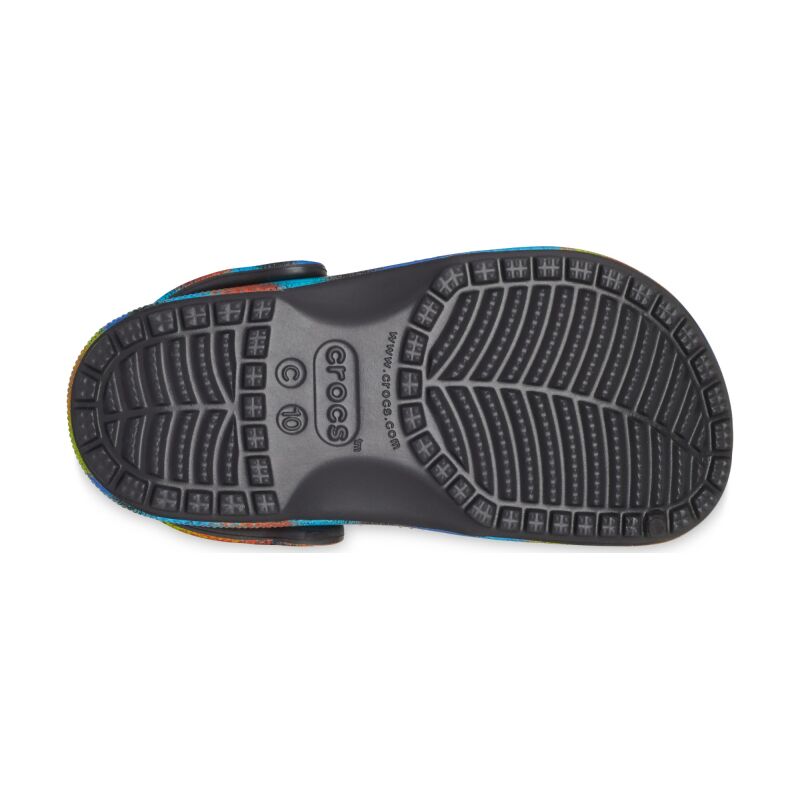 Crocs™ Classic Spray Dye Clog Kid's 208094 Black/Multi