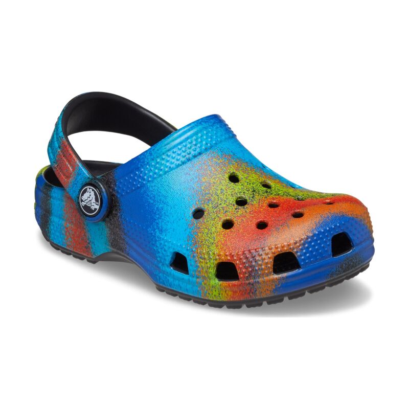 Crocs™ Classic Spray Dye Clog Kid's 208094 Black/Multi