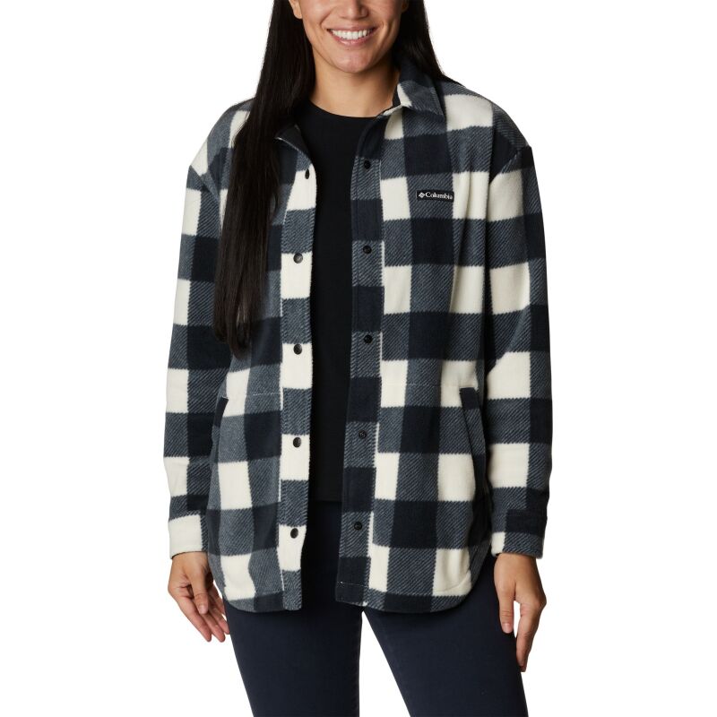 Columbia Benton Springs Shirt Jacket Chalk Check Pri