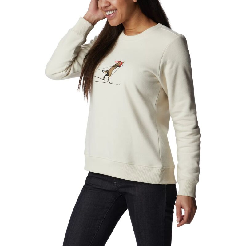 Columbia Hart Mountain II Graphic Crew Chalk/Skiing F