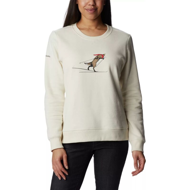 Columbia Hart Mountain II Graphic Crew Chalk/Skiing F