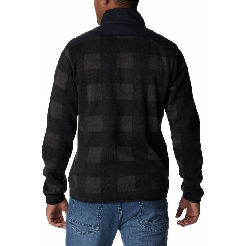 Columbia Sweater Weather II Printed Half Zip Black Buffalo C
