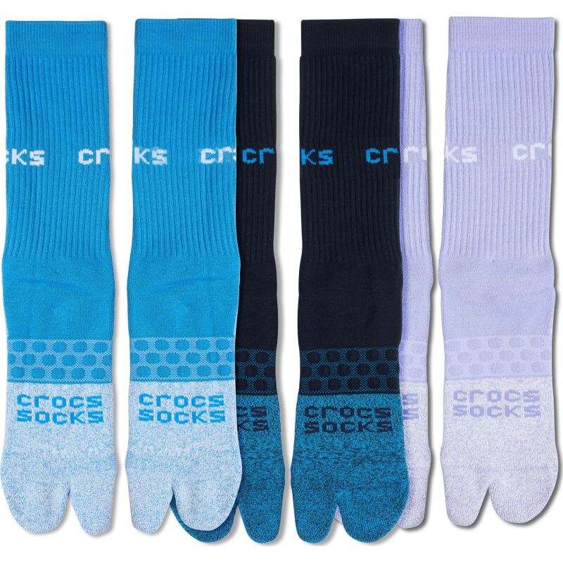 Crocs™ SOCKS ADULT FLIP FLOP 3 PACK Multi