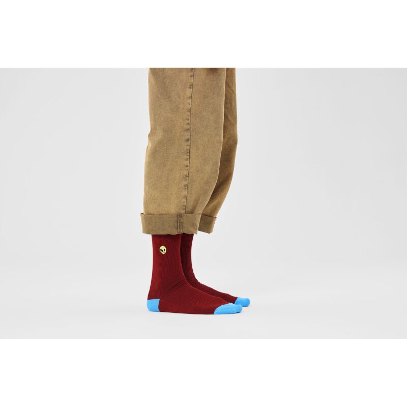 Happy Socks Ribbed Embroidery Alien Multi-4500