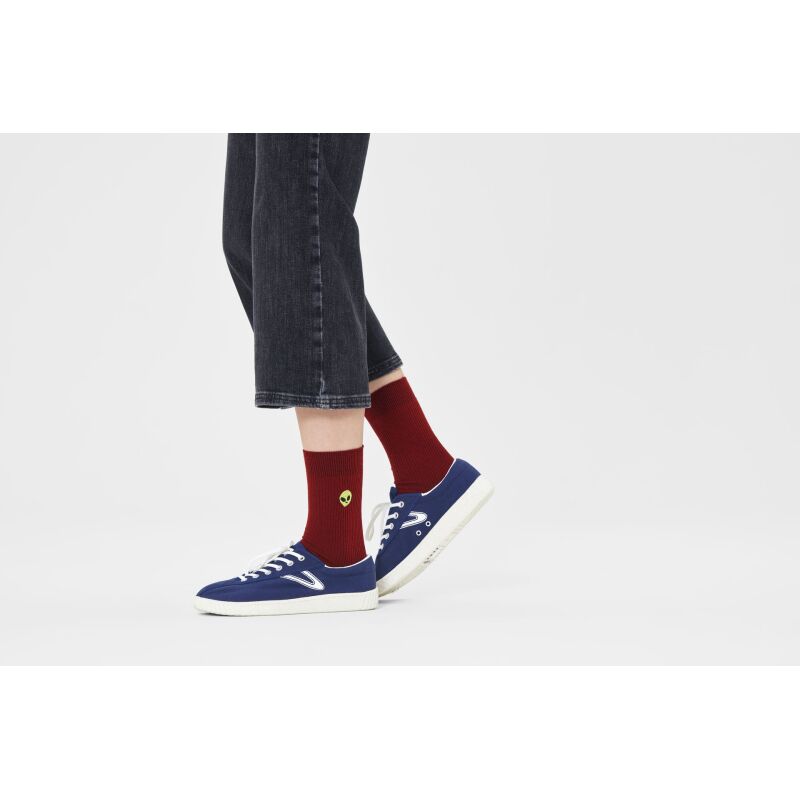 Happy Socks Ribbed Embroidery Alien Multi-4500