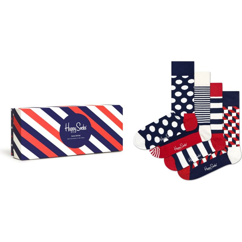 Happy Socks 4-Pack Classic Navy s Gift Set Multi-6002