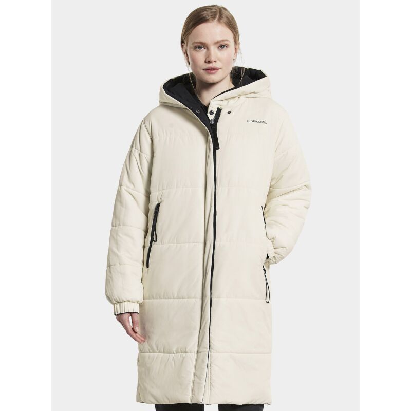DIDRIKSONS ANNA WOMEN'S PARKA White Foam/Black