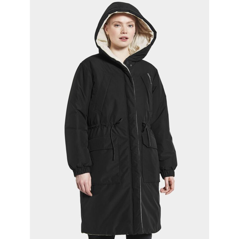 DIDRIKSONS ANNA WOMEN'S PARKA White Foam/Black