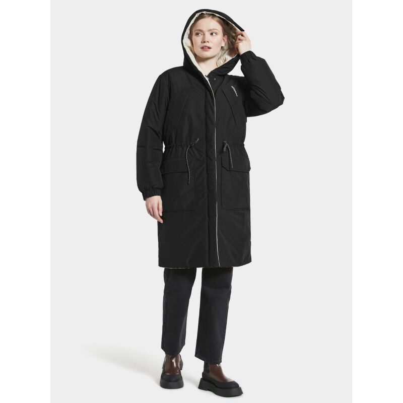 DIDRIKSONS ANNA WOMEN'S PARKA White Foam/Black