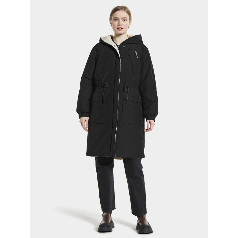 DIDRIKSONS ANNA WOMEN'S PARKA White Foam/Black