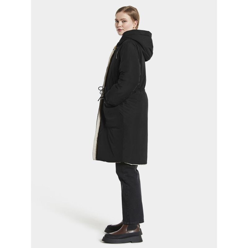 DIDRIKSONS ANNA WOMEN'S PARKA White Foam/Black
