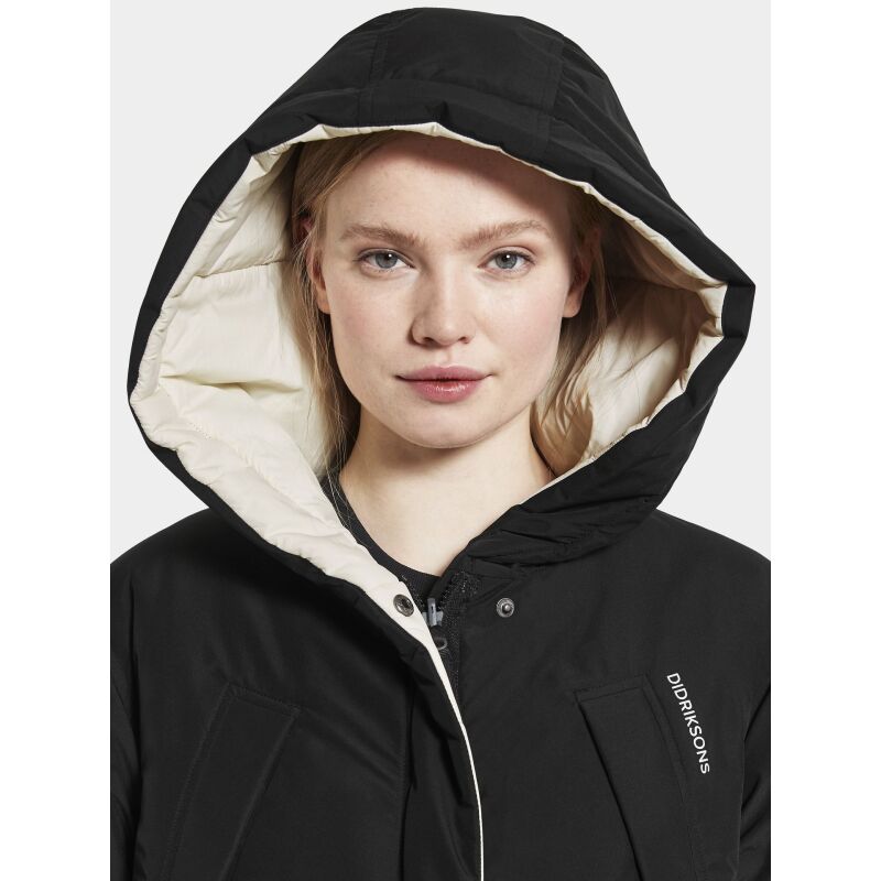 DIDRIKSONS ANNA WOMEN'S PARKA White Foam/Black