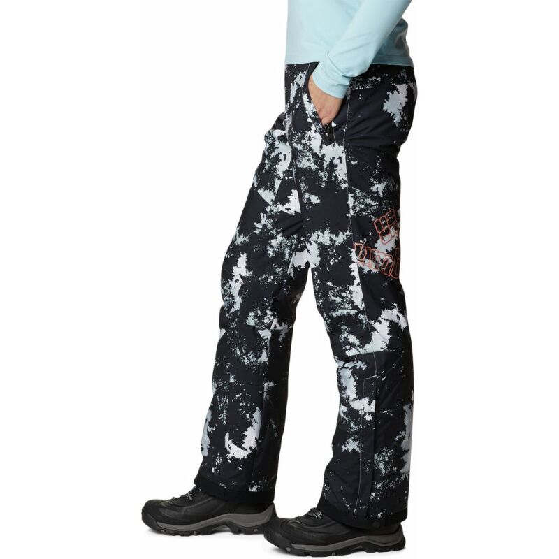 Columbia KICK TURNER INSULATED PANT WOMEN'S White Lookup Print