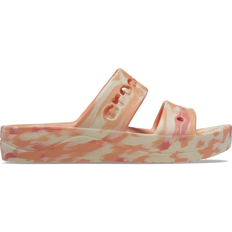 Crocs™ Baya Platform Marbled Sandal Papaya/Multi