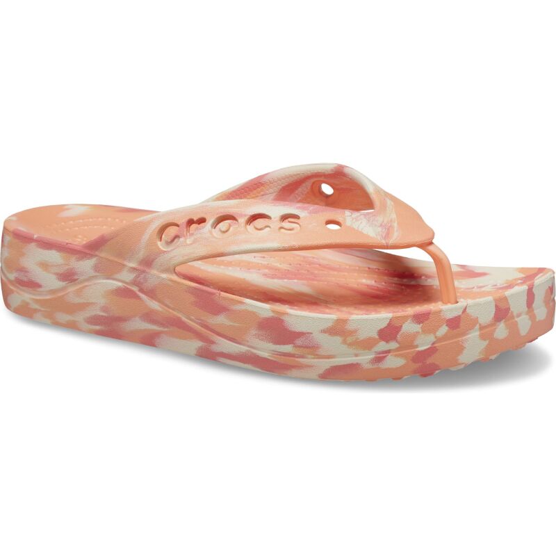 Crocs™ Baya Platform Marbled Flip Papaya/Multi