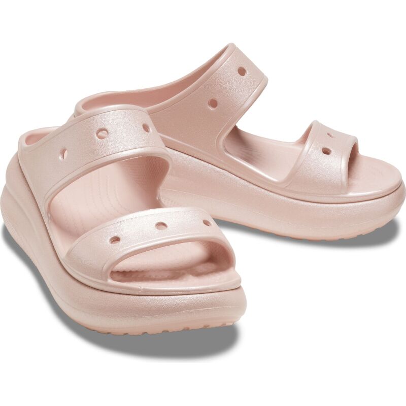 Crocs™ Classic Crush Shimmer Sandal Pink Clay