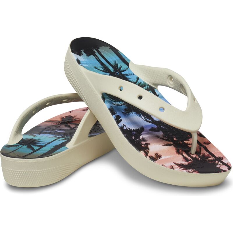 Crocs™ Classic Platform Retro Resort Flip Bone/Multi