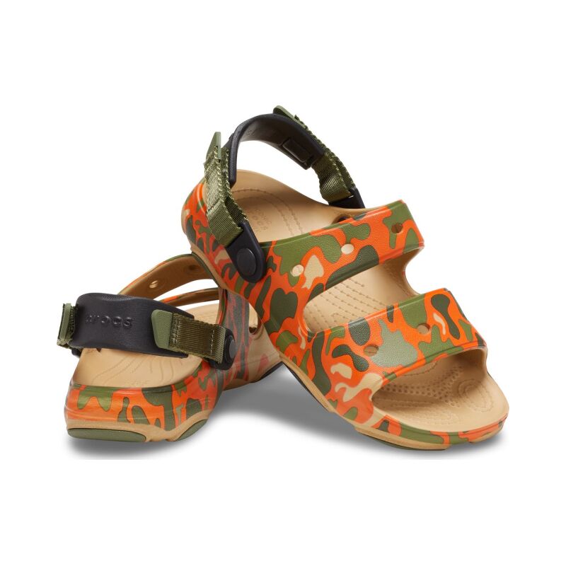 Crocs™ All Terrain Camo Sandal Kid's Tan/Multi