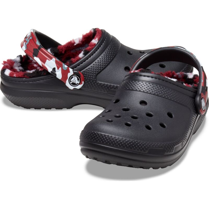 Crocs™ Classic Lined Camo Clog Black/Red