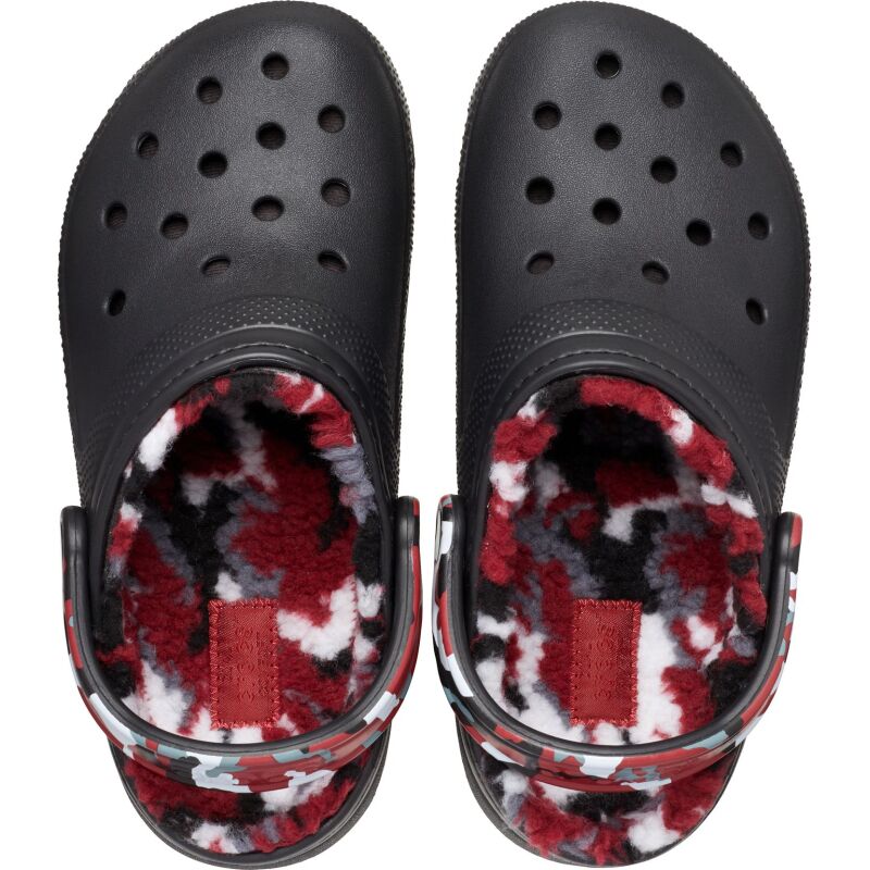 Crocs™ Classic Lined Camo Clog Black/Red