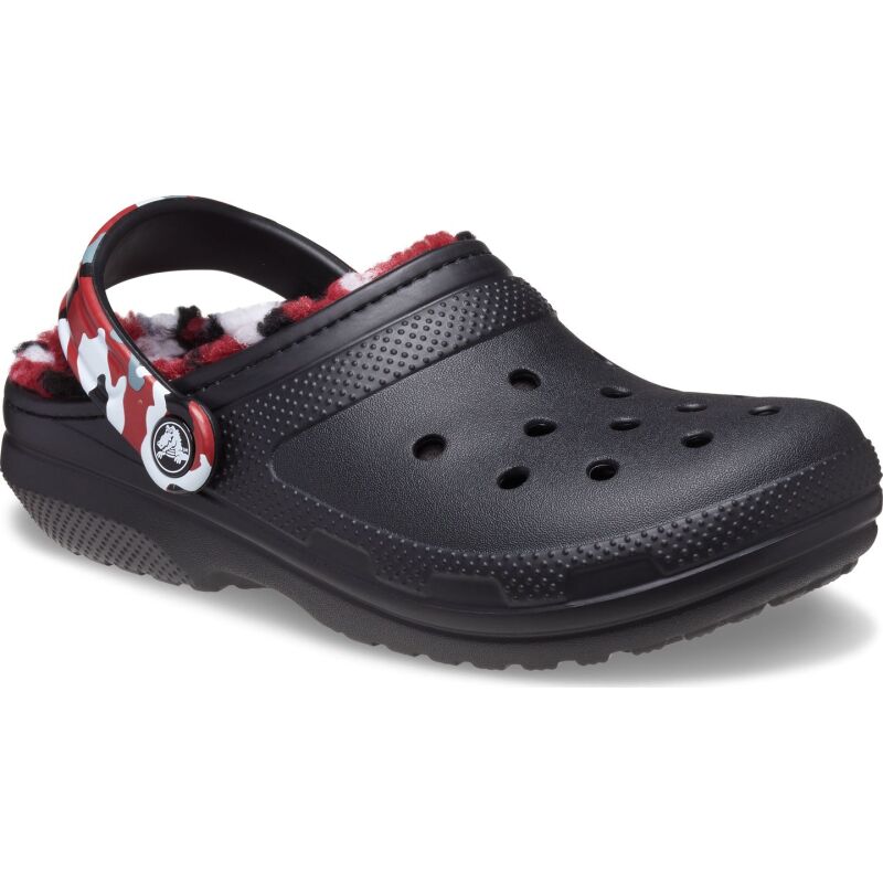 Crocs™ Classic Lined Camo Clog Black/Red