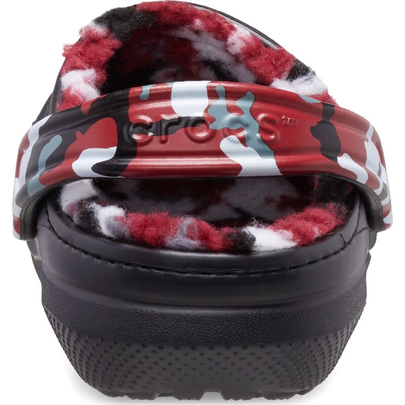 Crocs™ Classic Lined Camo Clog Black/Red