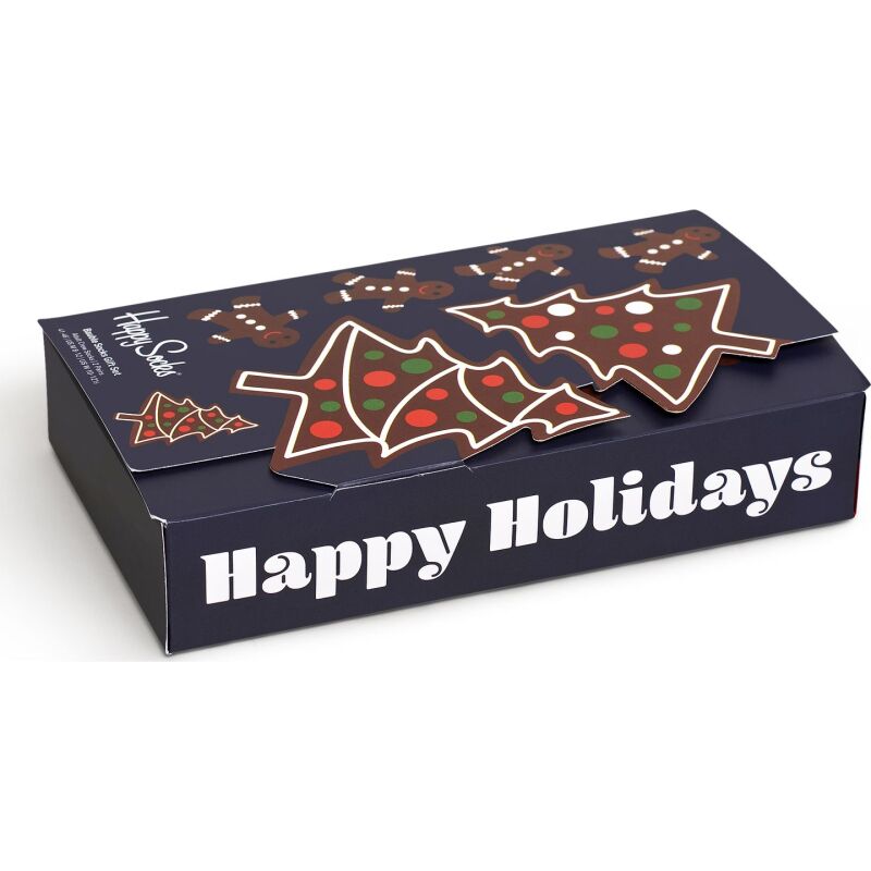 Happy Socks 2-Pack Gingerbreat Cookies Gift Set Multi 0200