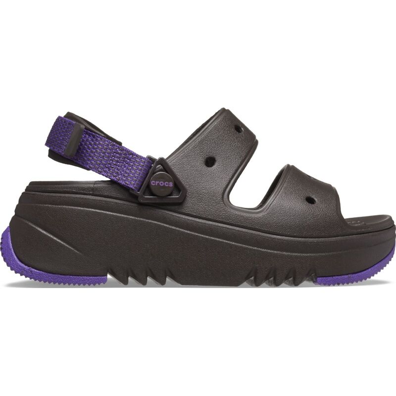 Crocs™ Classic Hiker Xscape Sandal Espresso/Neon Purple