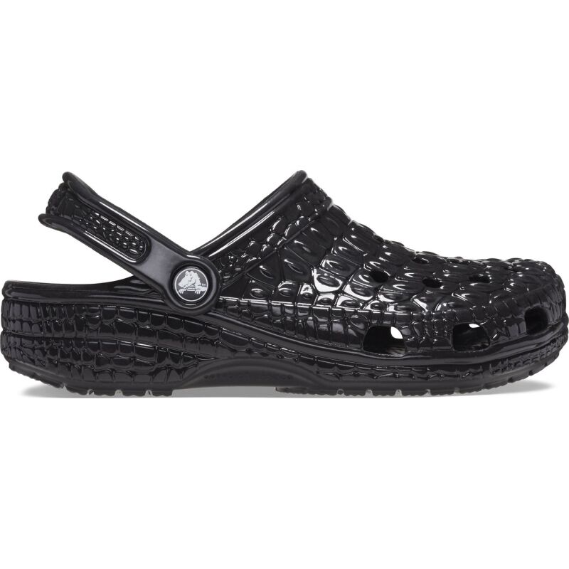 Crocs™ Classic Metallic Crocskin Clog 209093 Black