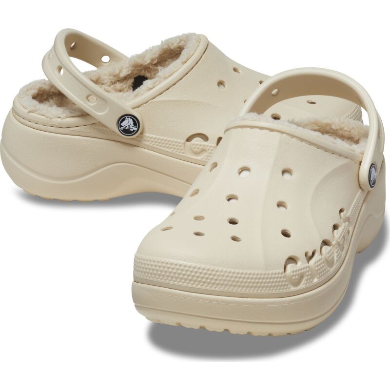 Crocs™ Baya Platform Lined Clog Winter White