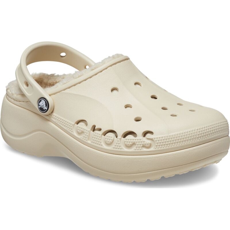 Crocs™ Baya Platform Lined Clog Winter White