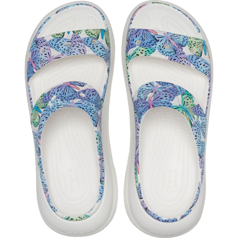 Crocs™ Classic Crush Butterfly Sandal White/Multi