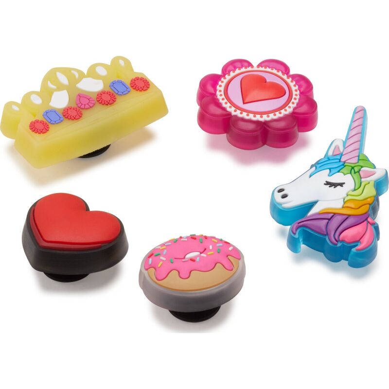 Crocs™ Lights Up Pink Girly Girl 5 Pack Multi