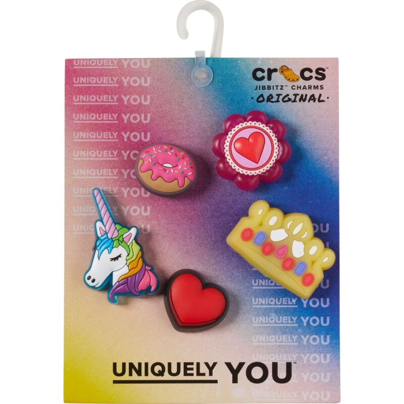 Crocs™ Lights Up Pink Girly Girl 5 Pack Multi