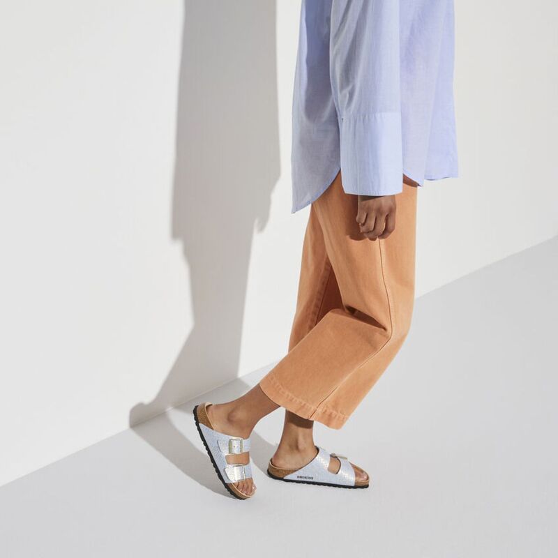 Birkenstock Arizona MF 1021463 Shiny Python Dusty Blue