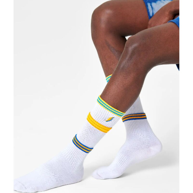 Happy Socks Colors Cuff Thin Crew Sock Multi 1000