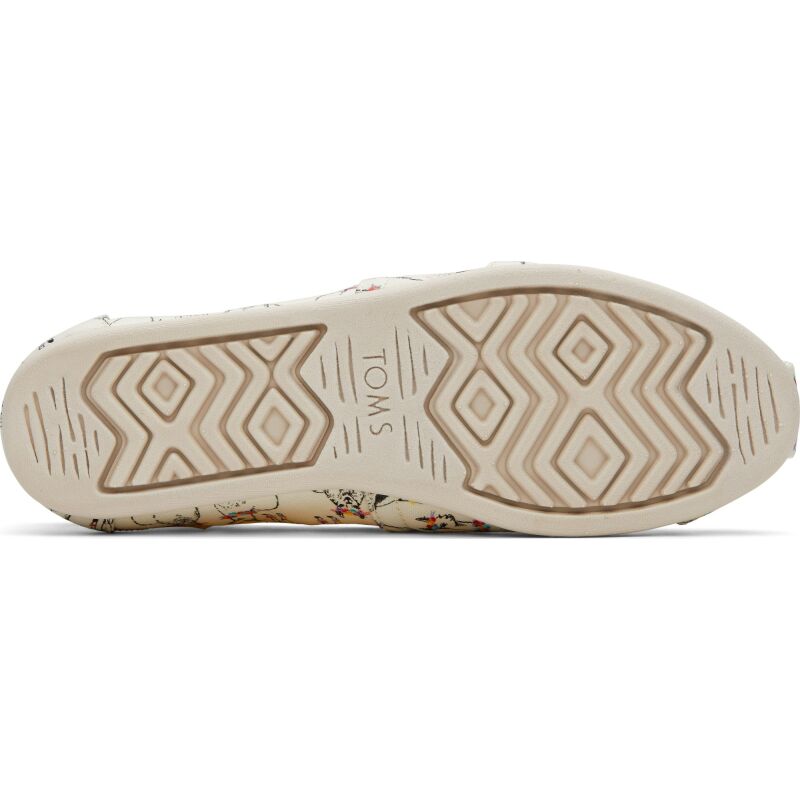 TOMS LIAMAS PRINT WHITE