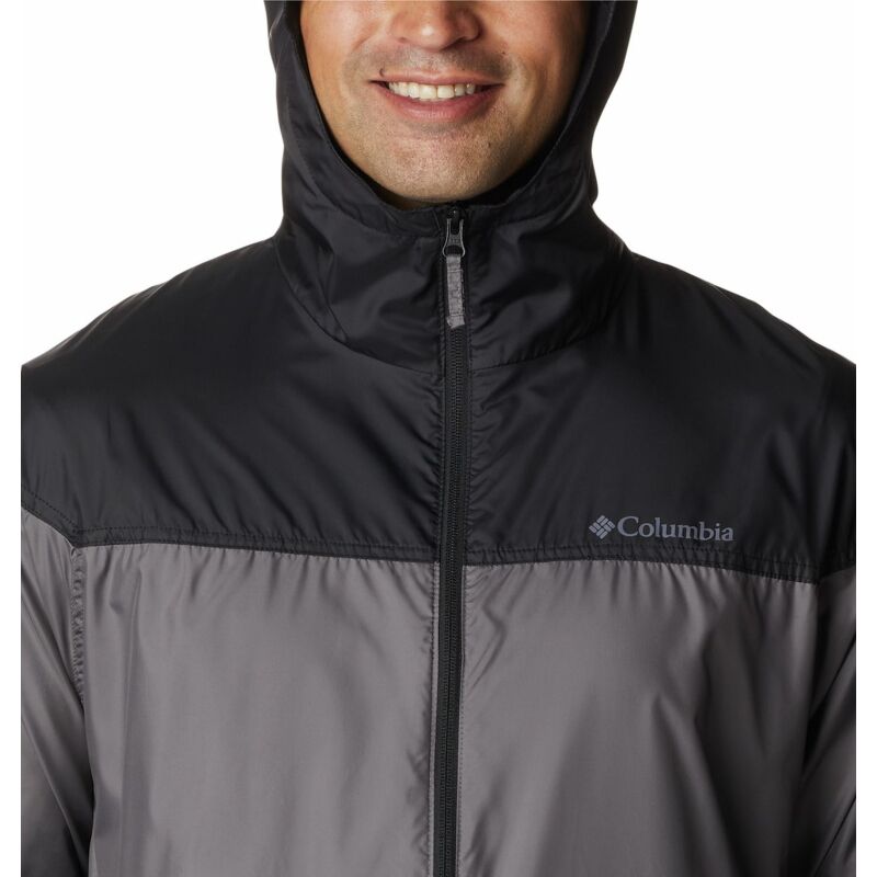 Columbia Flash Challenger Novelty Windbreaker Men's City Grey/Black