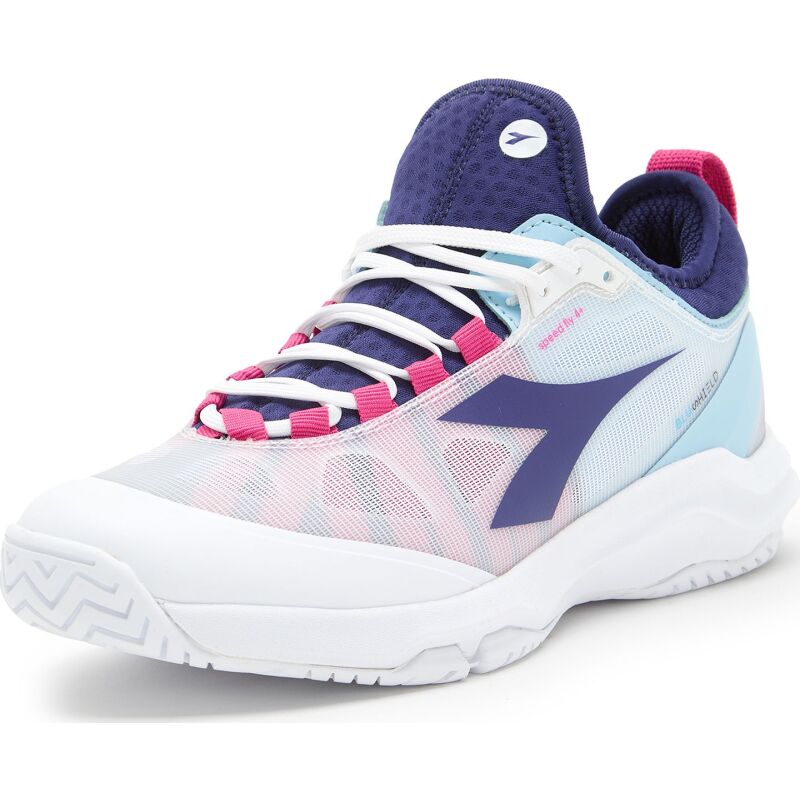 DIADORA Speed Blushield Fly 4 + W Ag White/Blueprint/Pink Yarrow