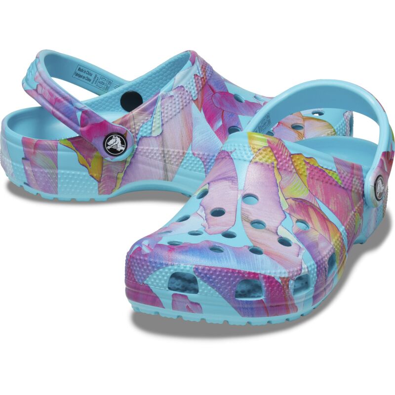 Crocs™ Classic Palm Print Clog Neptune/Multi