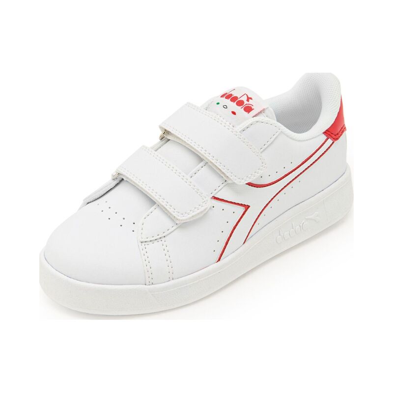 DIADORA Game P Ps Kid's White/Bittersweet Red