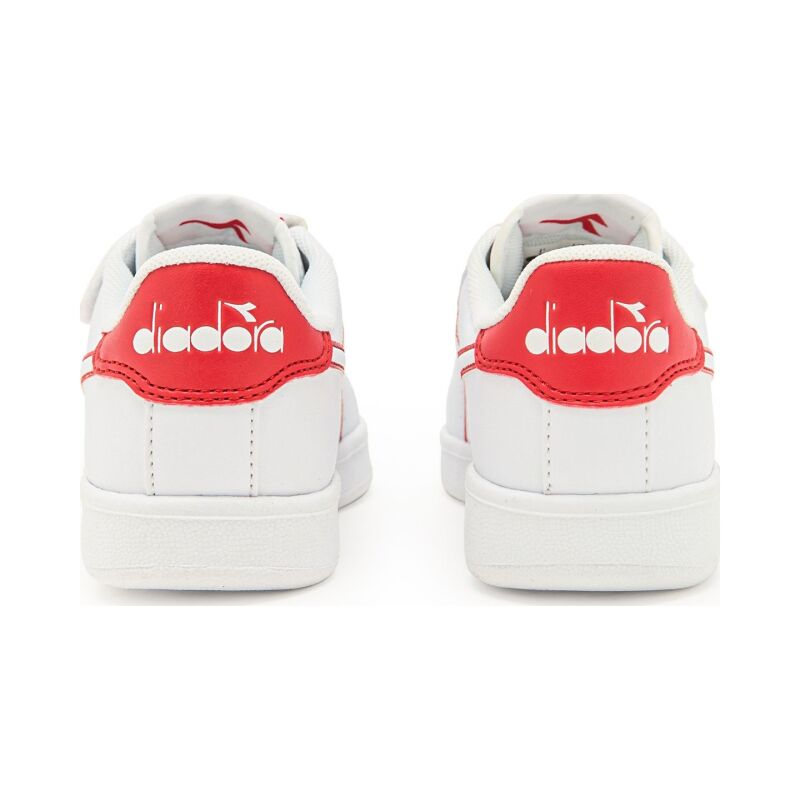 DIADORA Game P Ps Kid's White/Bittersweet Red