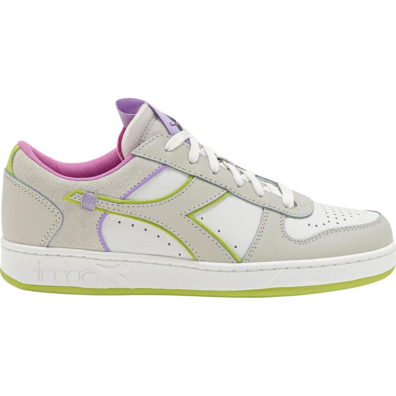 DIADORA Magic Basket Low Label Wn White/Daiquiri Green