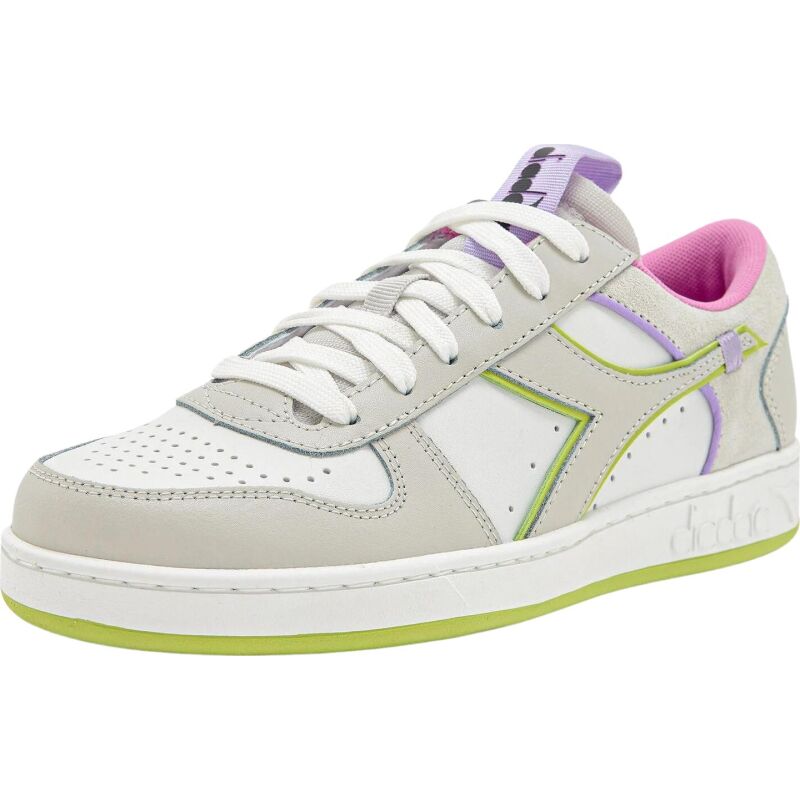 DIADORA Magic Basket Low Label Wn White/Daiquiri Green