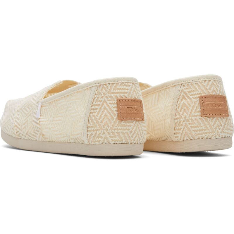 TOMS Geo Mosaic Lace Women Alpargata Natural