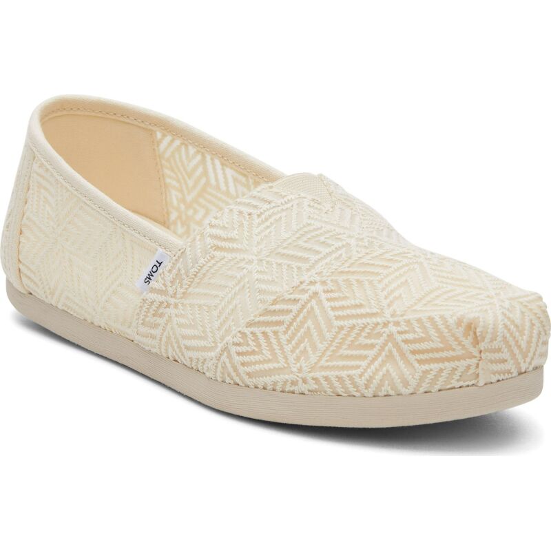 TOMS Geo Mosaic Lace Women Alpargata Natural