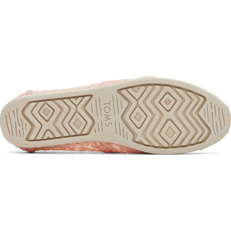 TOMS Posy Lace Women Alpargata Peach Blush