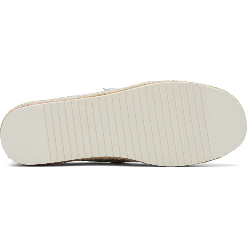 TOMS Diamond Global Woven Women Alpargata Platform Natural