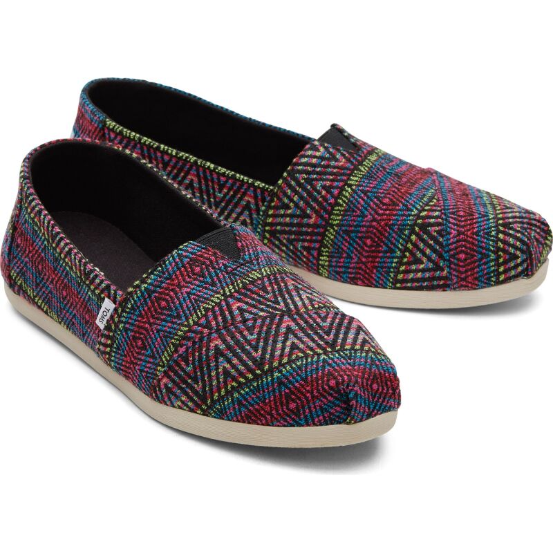 TOMS Diamond Global Woven Women Alpargata Black