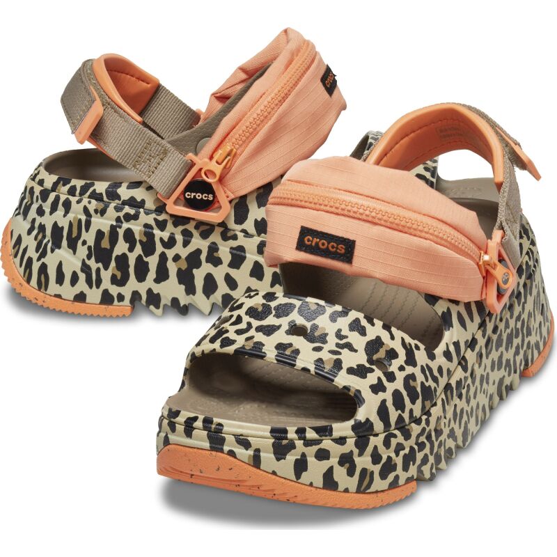 Crocs™ Hiker Xscape Animal Sandal Khaki/Leopard